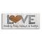 Stupell Industries Love Makes House a Home Motivational Family Phrase Canvas Wall Art